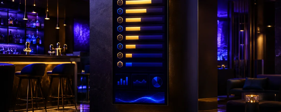 WOW Vegas Canada leaderboard display with gold and blue rank bars and maple leaf